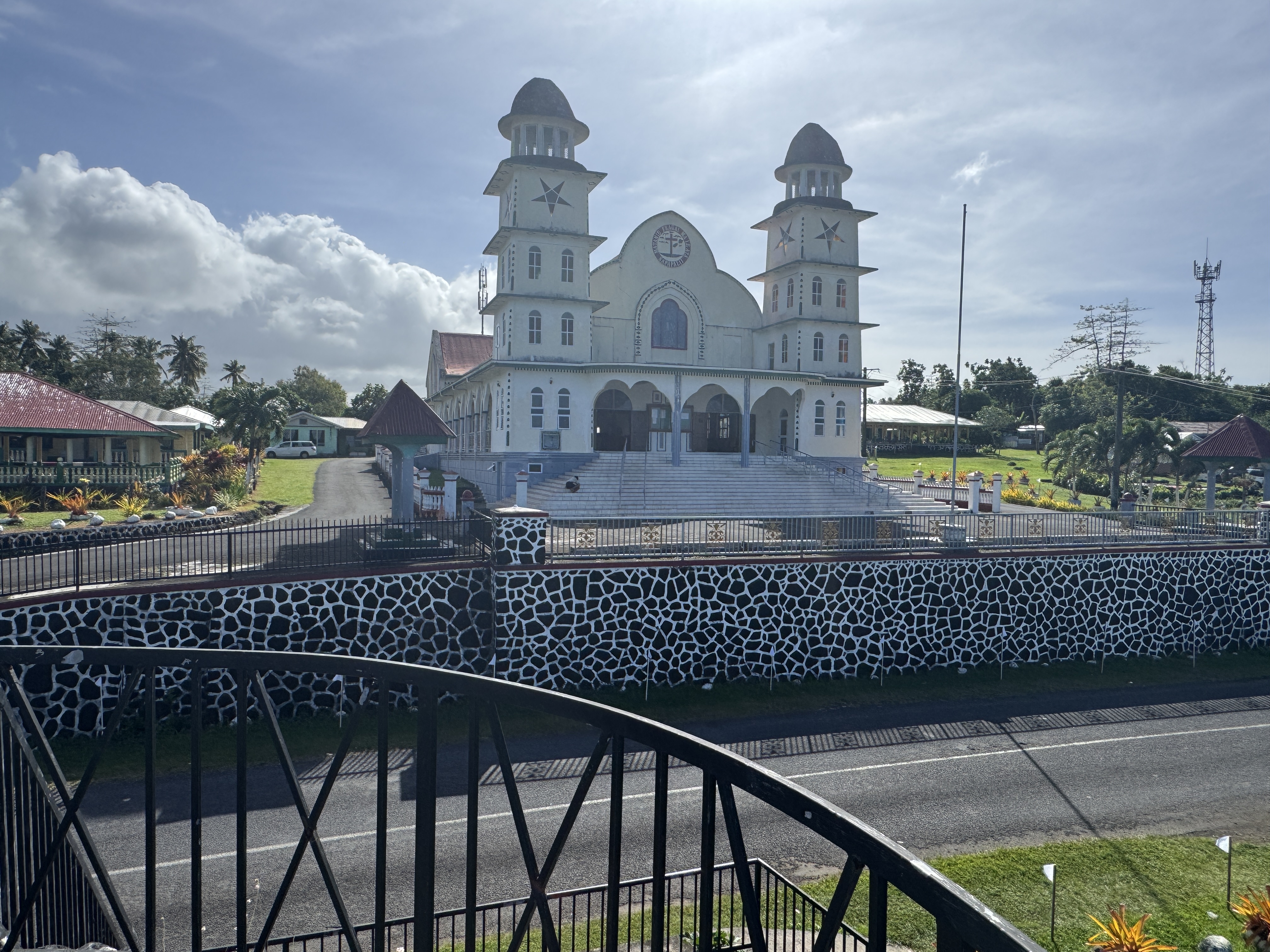 There's a church on the spot.