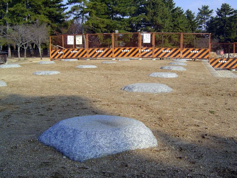Column footings for a West Main Hall, yet to be built.