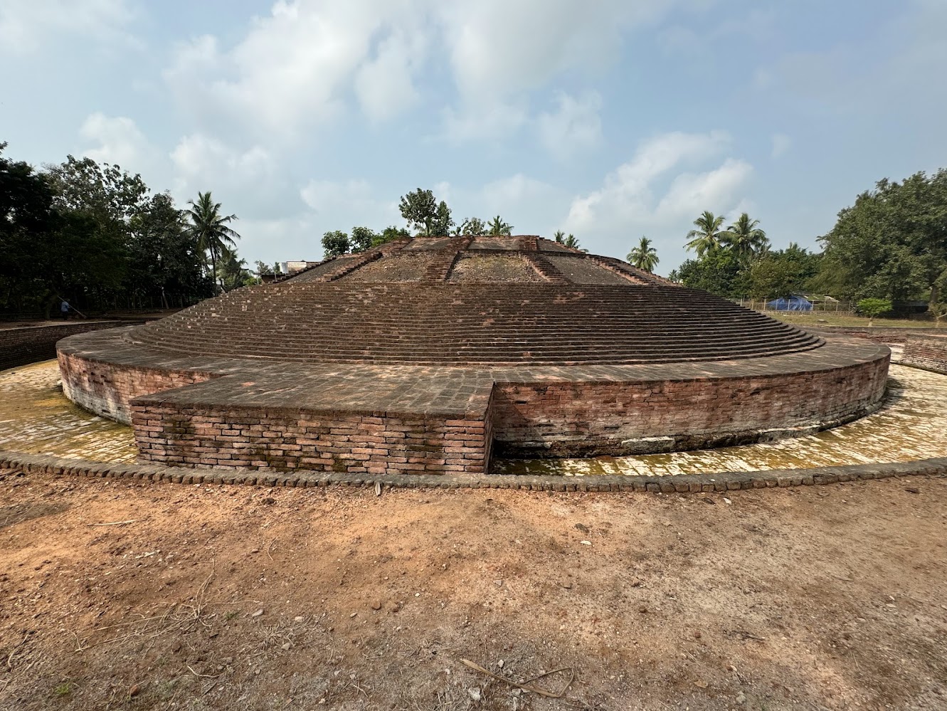 Not a lot to see.  An early digger was Alexander Rea.  See his South Indian Buddhist Antiquities 1894, pp. 32-42.  An extract: "The Ghantasa