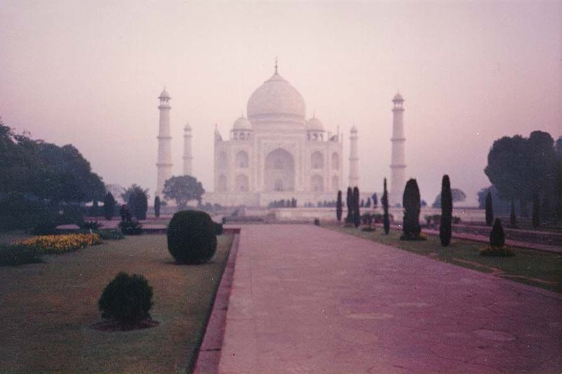 A few miles further: some visitors, like Aldous Huxley, have disliked the Taj Mahal—thought it gaudy. Others have avoided it for fear of cro