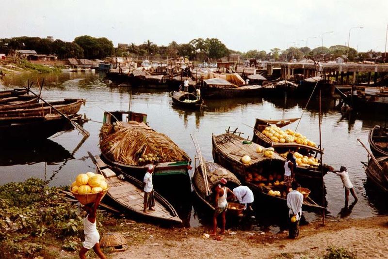 Downstream from Dhaka, Nayaranganj is the headquarters now of the Bangladesh ferry corporation, which in the colonial era was a private comp