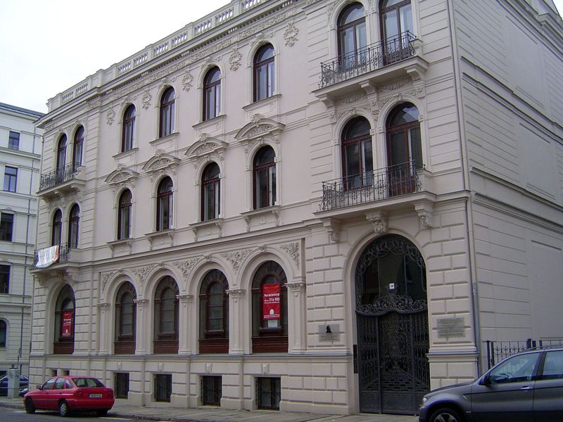A handsomely restored apartment building that was the home of Edvard Grieg when he wrote the Peer Gynt Suite in 1888.