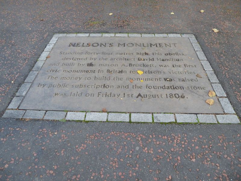 Nelson had died at Trafalgar a year earlier.