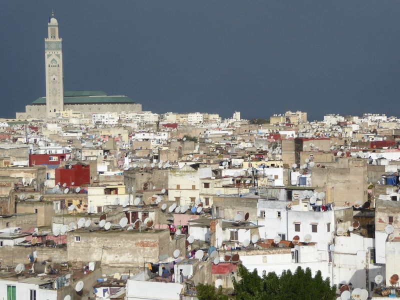Google—that's a verb—images of Casablanca and you will get pictures of this big, big mosque, the mosque of Hassan II.