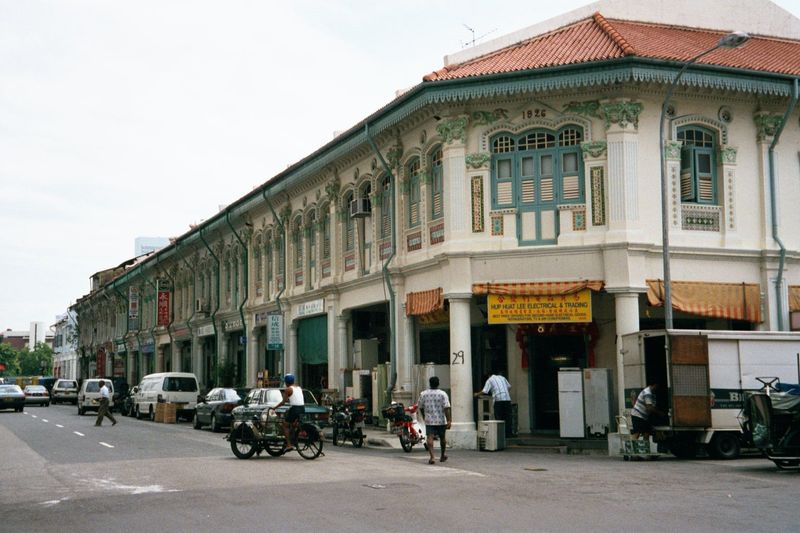 A line of shophouses in Little India.