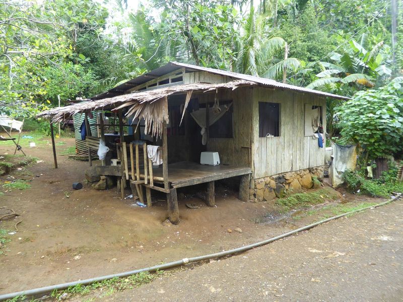 Near Rohnkitti, a road penetrates deep into the heart of the island, then dead-ends. Here's a house along the way.