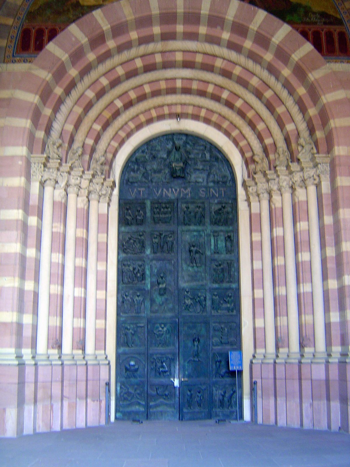 The entrance.