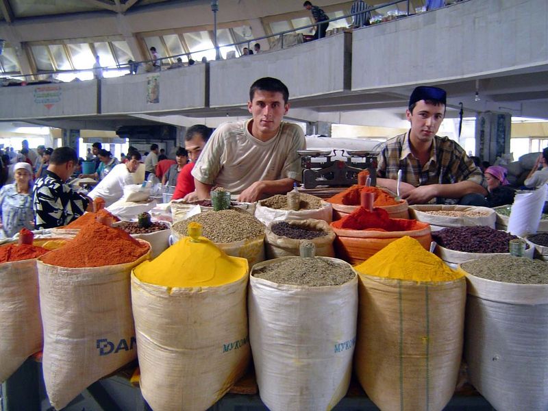 There are grain and spice merchants, too.