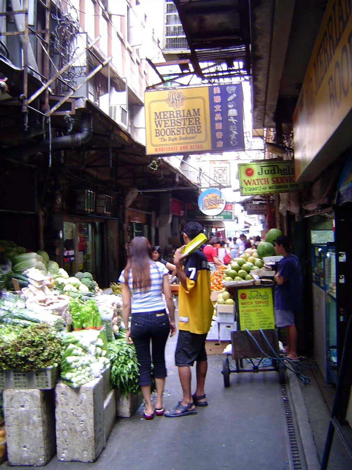 Local market lane.