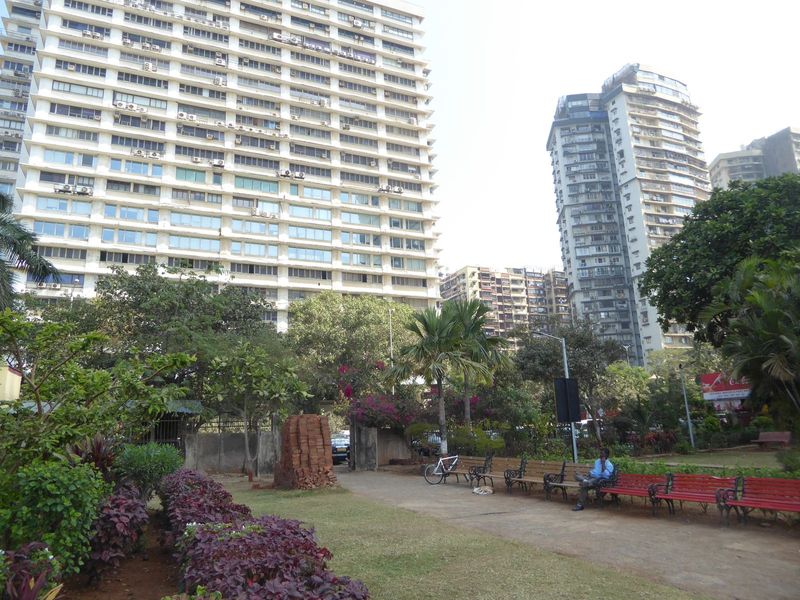Here's the high end, one of the Maker Towers, where a two-bedroom apartment will cost you over USD 1 million. The neighborhood is Cuffe Para