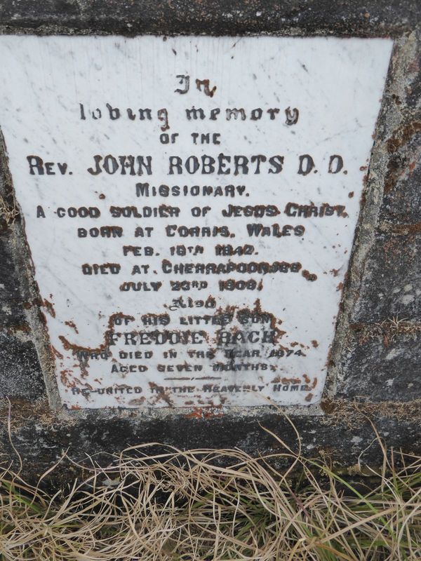 Here's Missionary Number 12. Roberts was the founding principal of the theological college. With minimal medical training, he also treated t