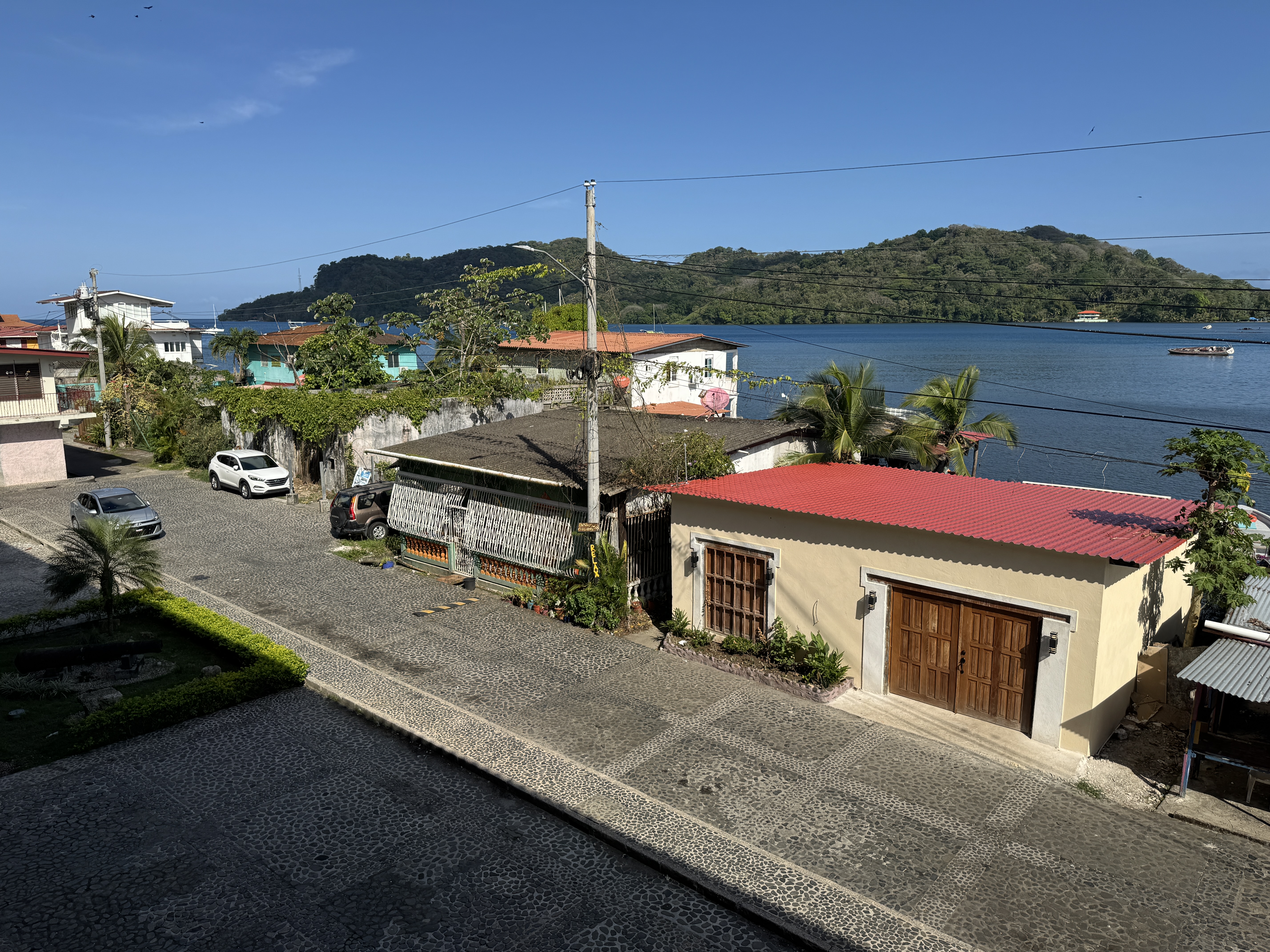 View from the water side of the building.