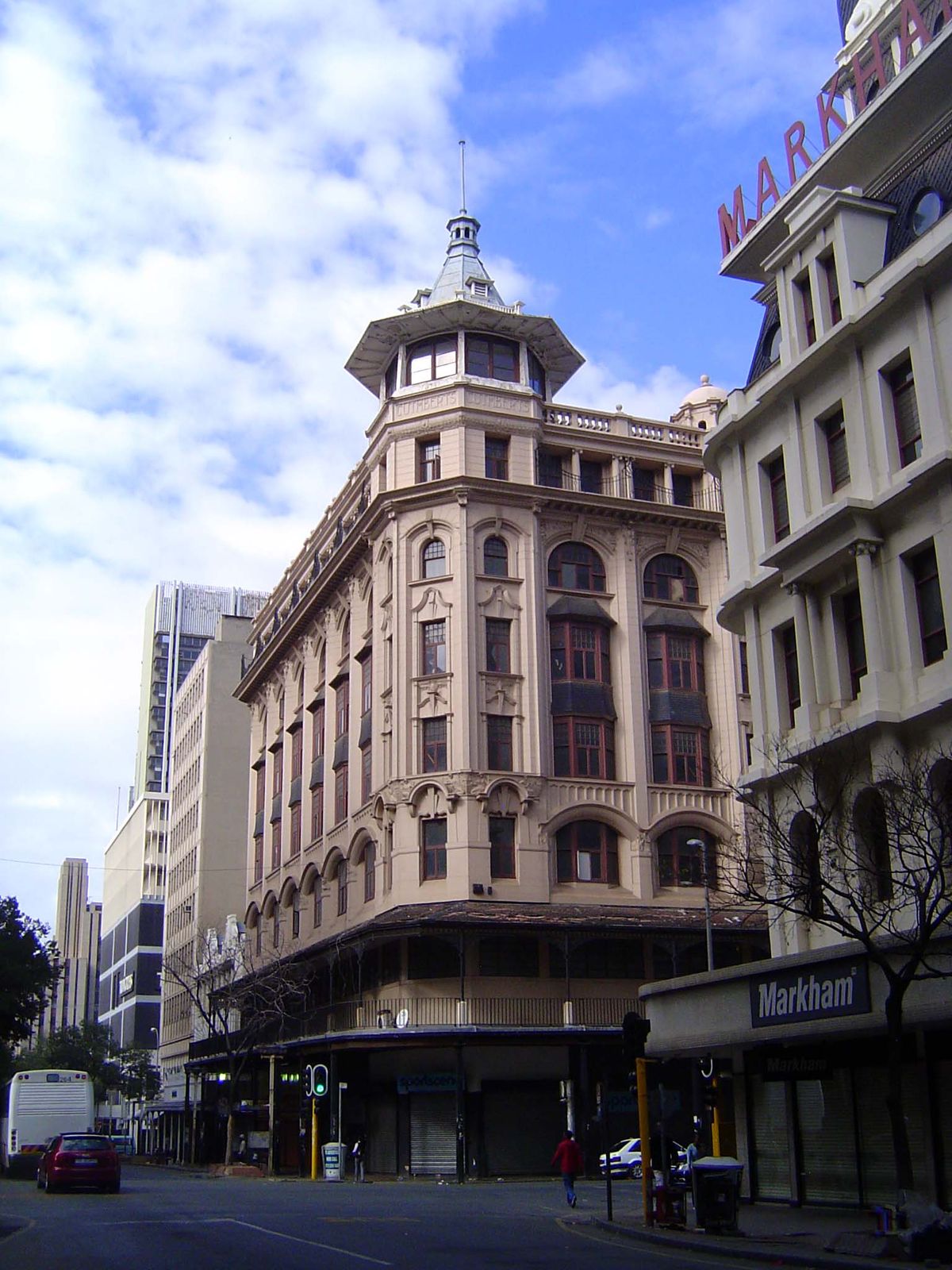 Across the street was a pioneer shoe store, Cuthbert's.