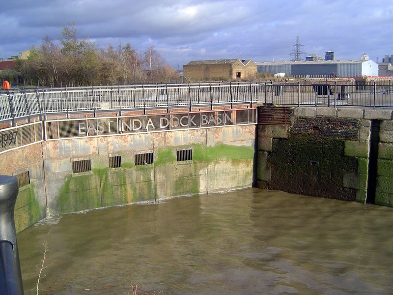 The gates are new, as the date at the left shows.