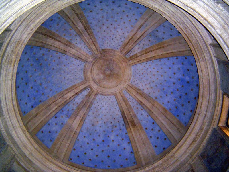 The interior dome.