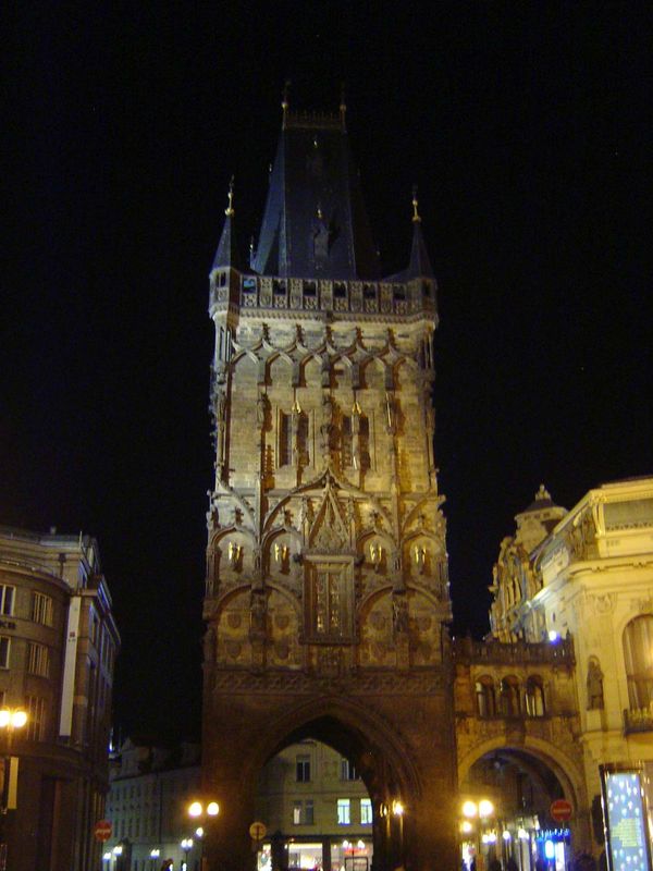 The city hall has an odd attachment, the Powder Tower or Prasna Brana, completed in 1883. For the preceding 400 years, it had been nearly ig