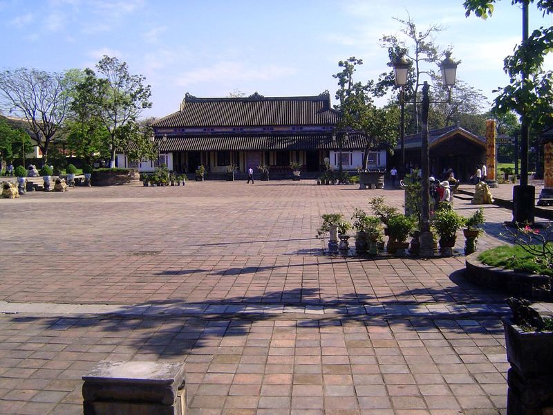 View across the courtyard.