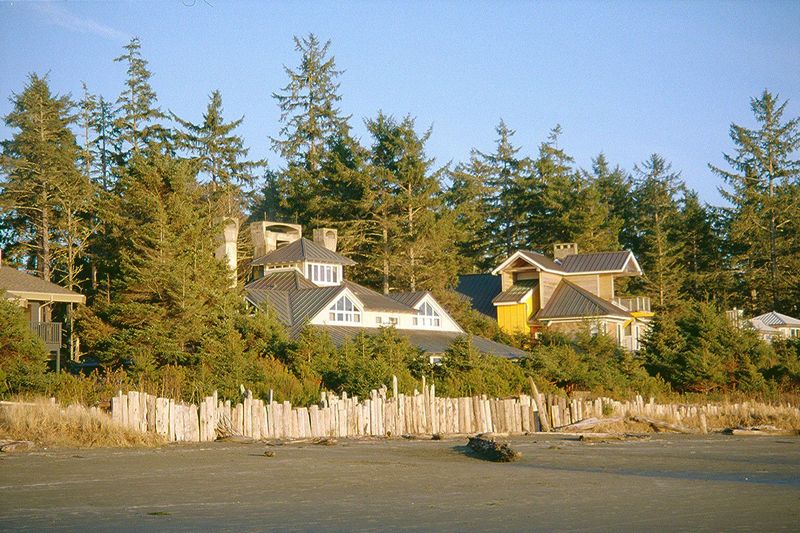 The vacation money goes into waterfront homes like these on Chesterman Beach.