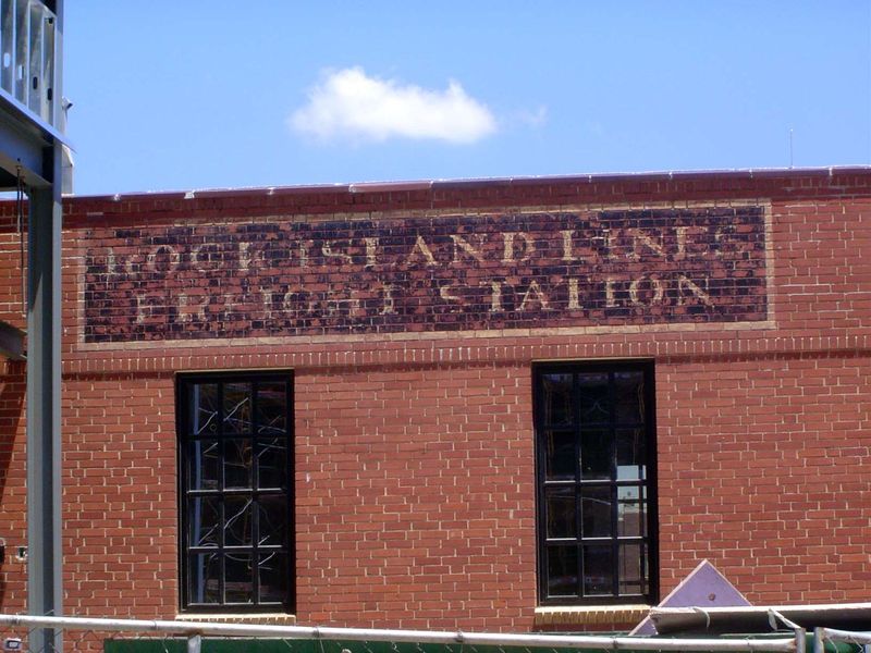 The Rock Island railroad is gone, and its Oklahoma City freight yard is mostly a parking lot. The freight station survives, sort of: it's be