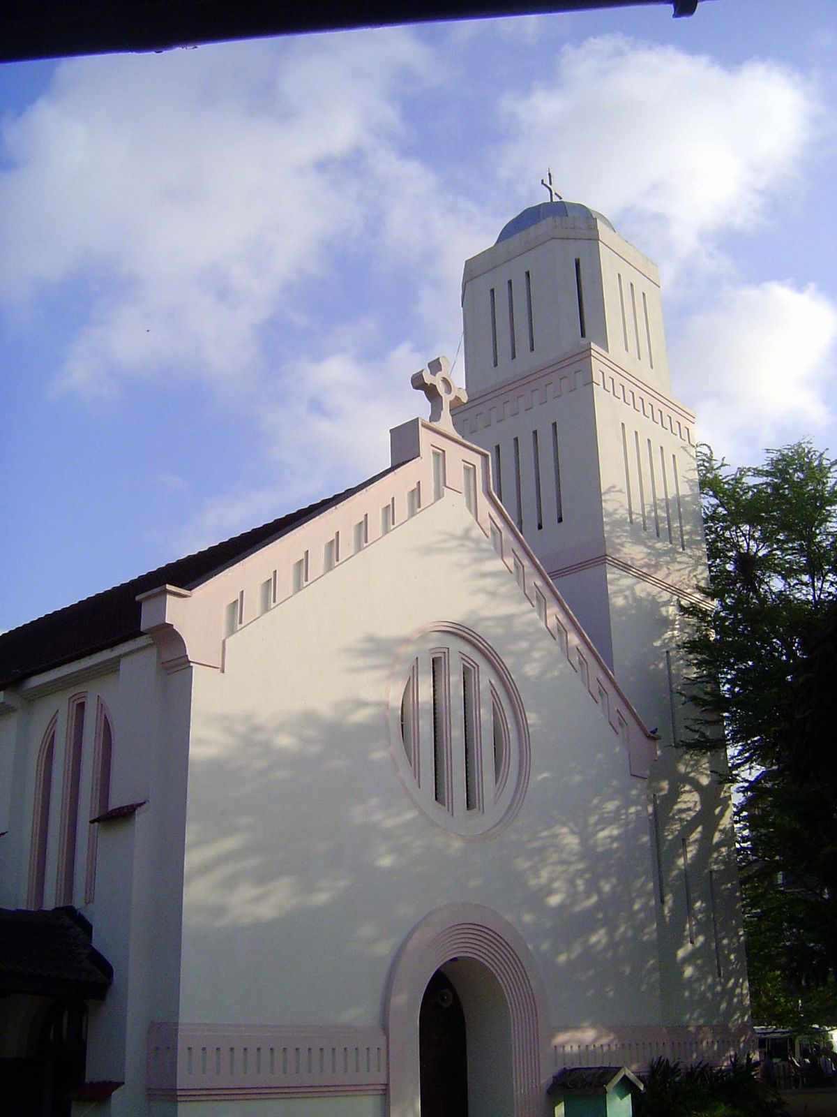 The British added an Anglican church.