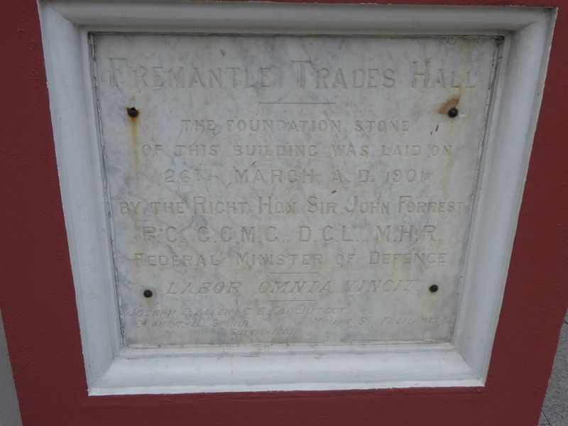 Here's John Forrest again; we met him wandering around Perth. Well, I mean, we were wandering; John's been dead a while. Don't you just love