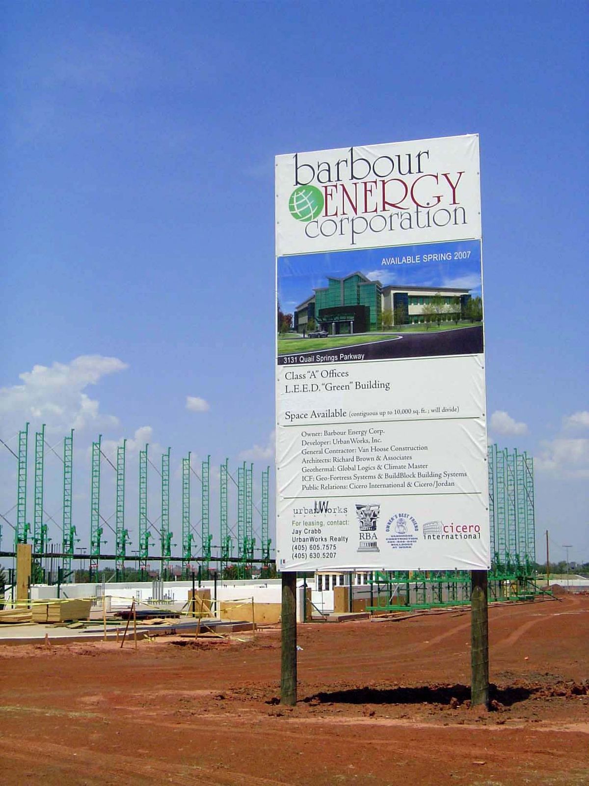 A building takes shape.