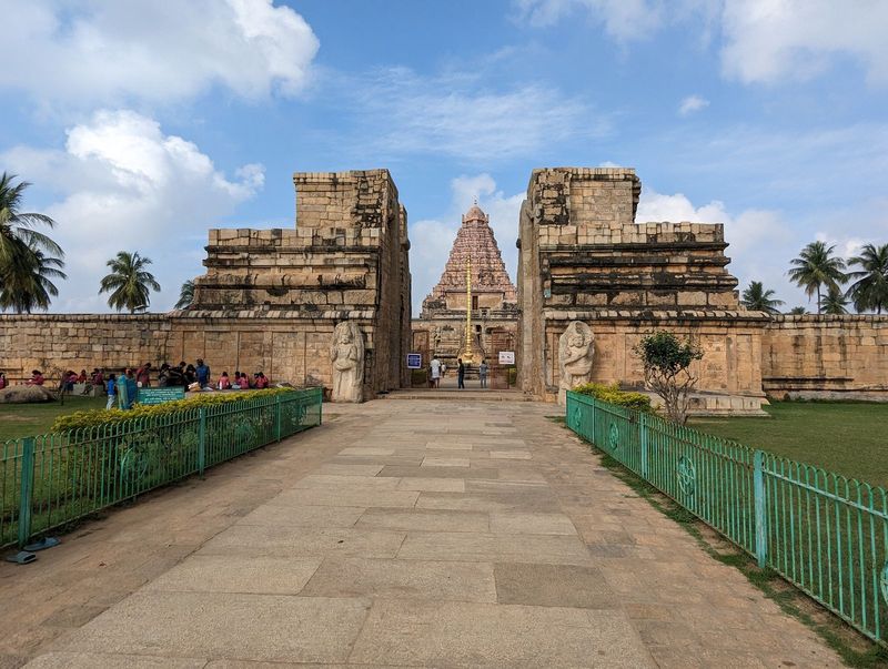 We're looking at the vestiges of a gopuram.  When was it last used as a quarry?  Not so long ago, judging from this record of a visit to the