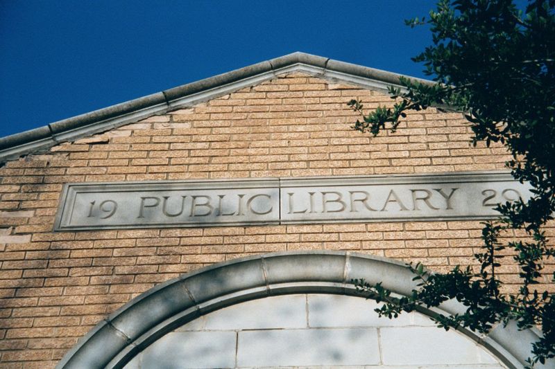 Less well-known: the entrance to the old Carnegie Library, now a senior-citizen's center.