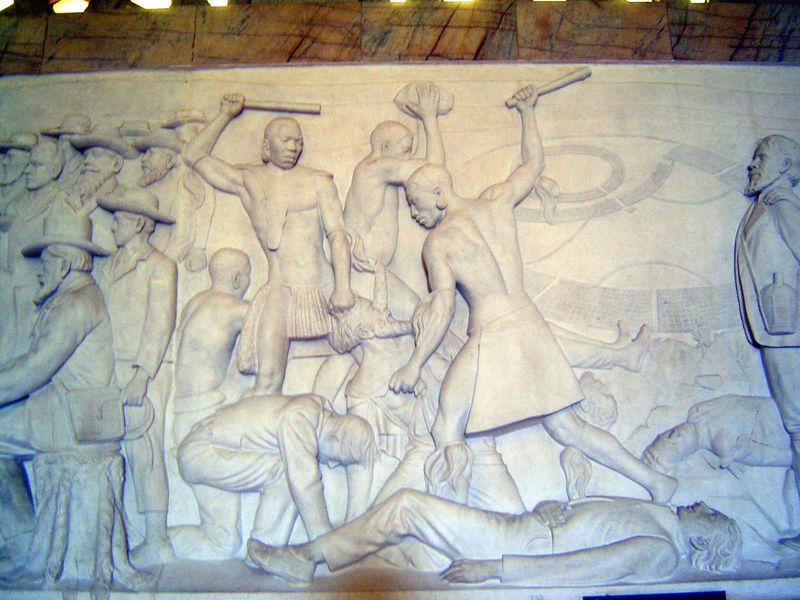 The massacre.
