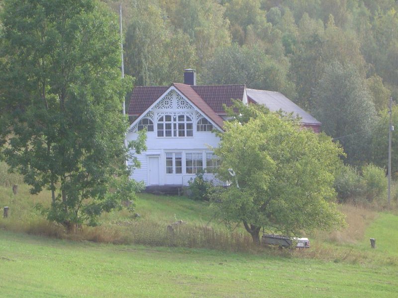 Most are close to the small bits of farmland that exist close to the water.