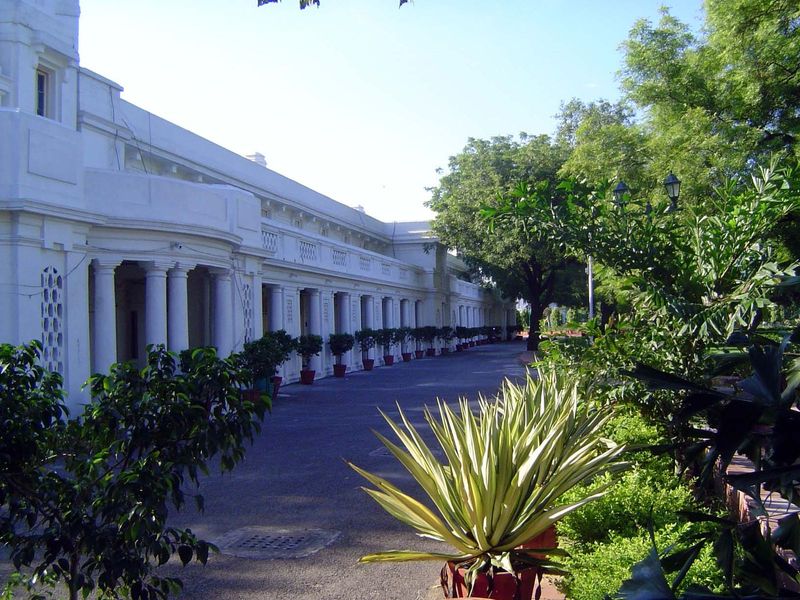 While New Delhi was under construction, the government operated from temporary quarters. This was the temporary secretariat, in the Civil Li