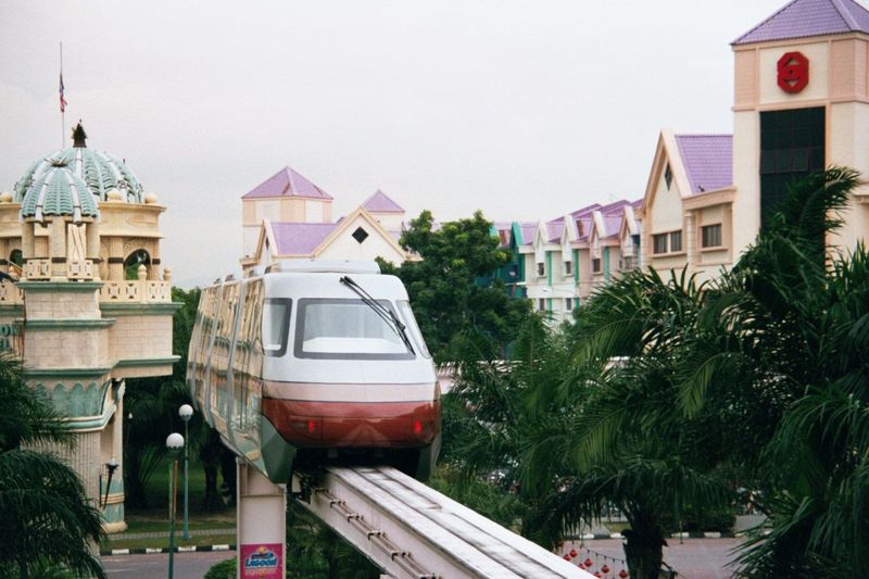 And close to it, a hardly used monorail runs around Sun City.