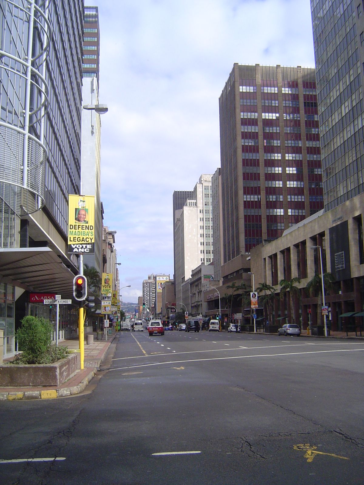 We're back to the adjoining commercial district, in this case the former Smith Street, now Anton Lembede. The tourist-promotion department d