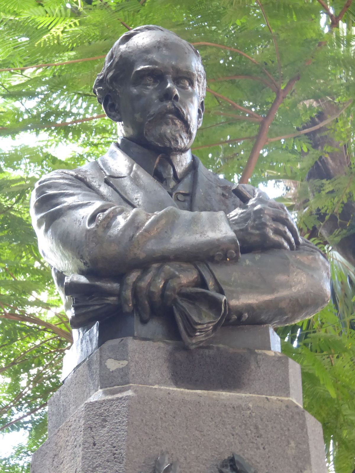 Here's Leoville l'Homme, 1857-1928, the father of Mauritian poetry.
