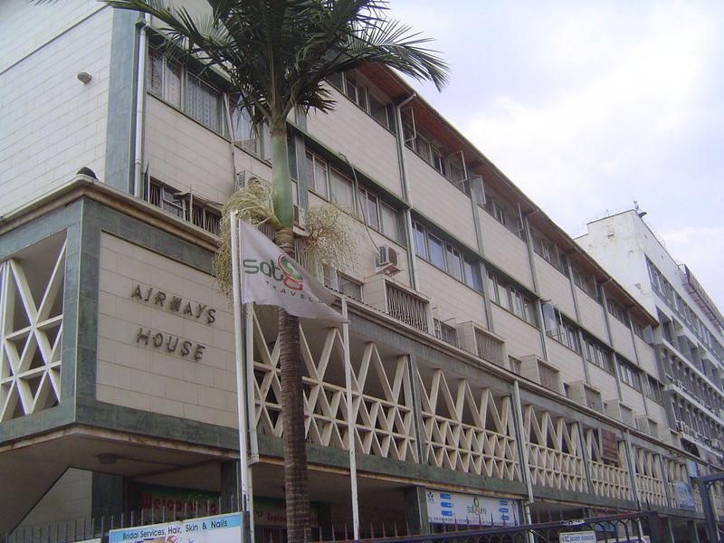 Airways House was built as the Uganda office of East African Airways, which operated from 1946 until 1977.