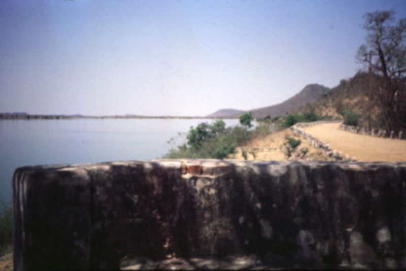 A view of the tank from the resthouse at the south end of the dam.