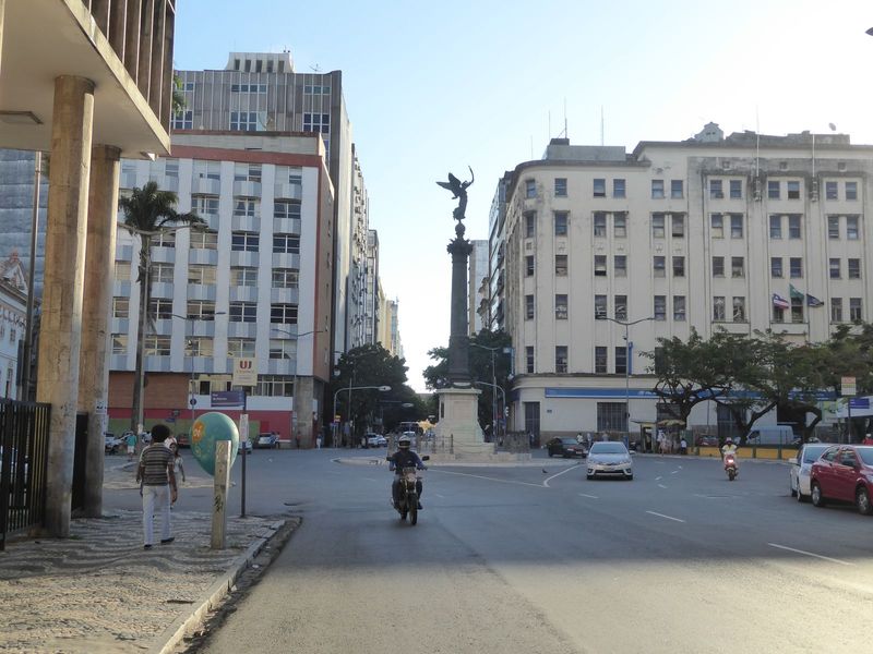 The ACB is there at the left edge and faces a monument that the ACB bought in France and installed here in 1874 to commemorate Brazil's vict