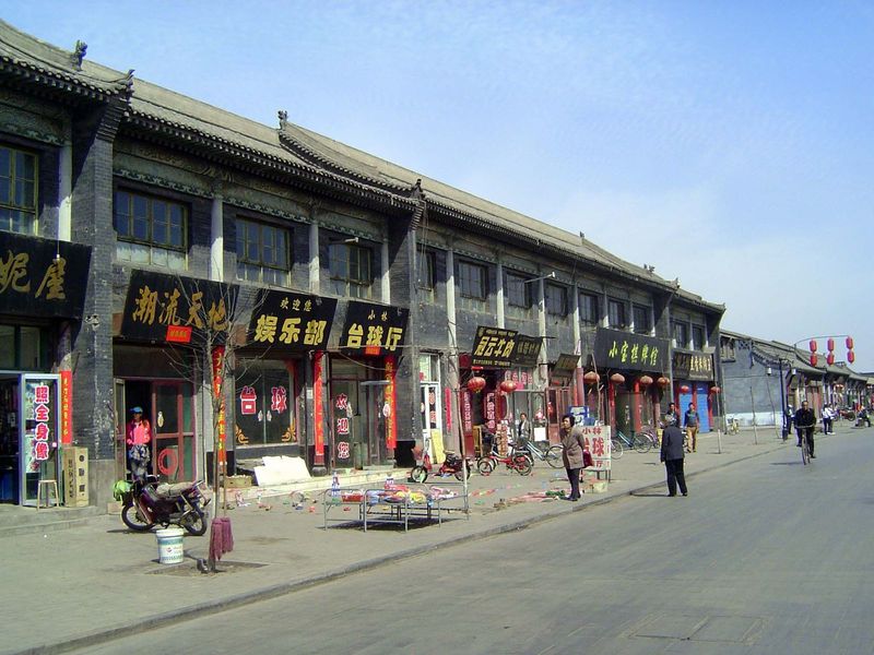 There's a range of commercial activity on the main streets.