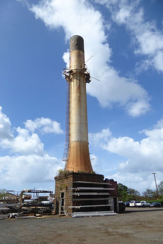 Dillingham's railroad served the Wailua Sugar Mill, which was taken over in 1899 by Castle and Cooke. Cane mills generate lots of waste, usu