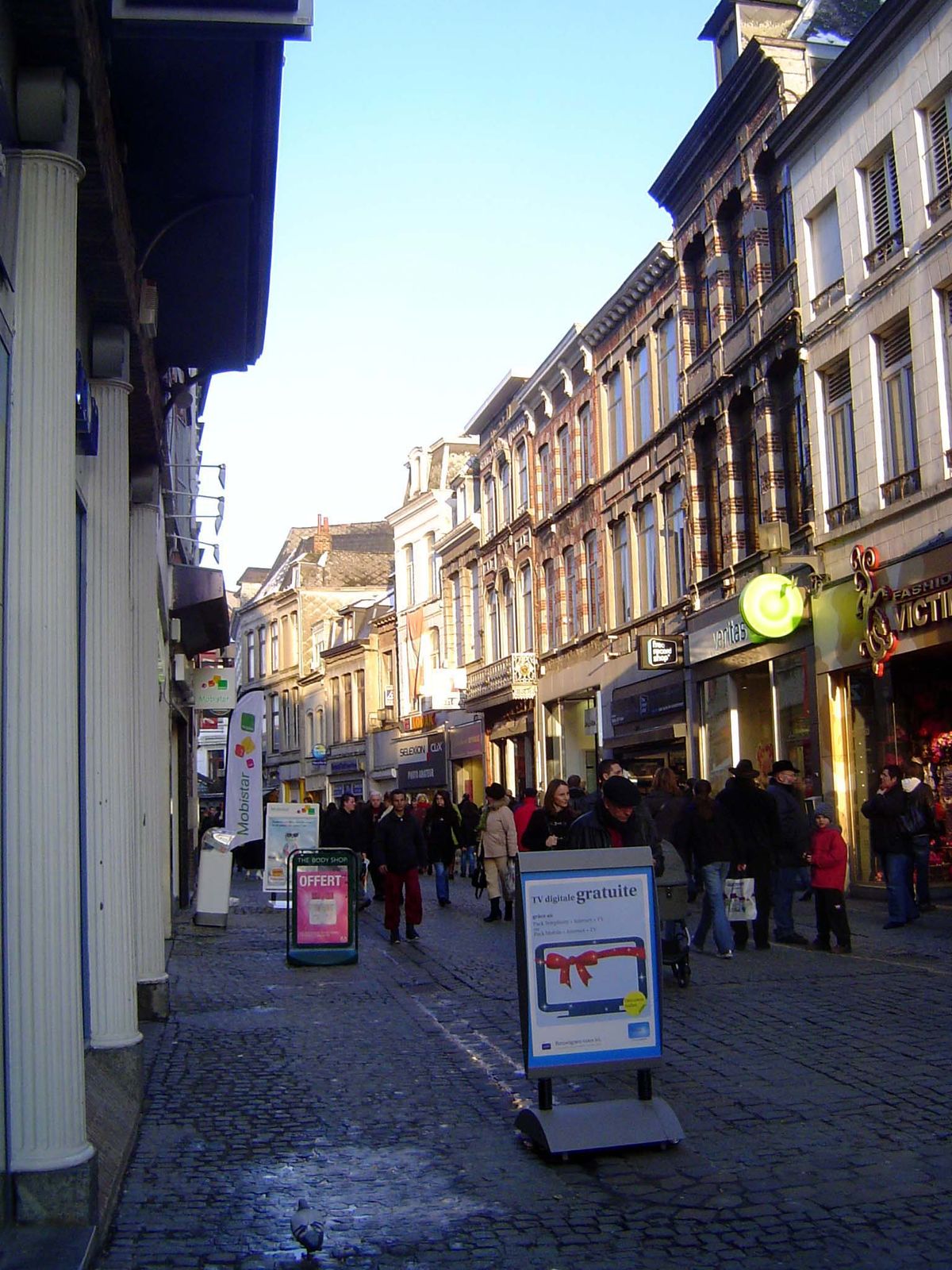 That very street, pedestrianized.