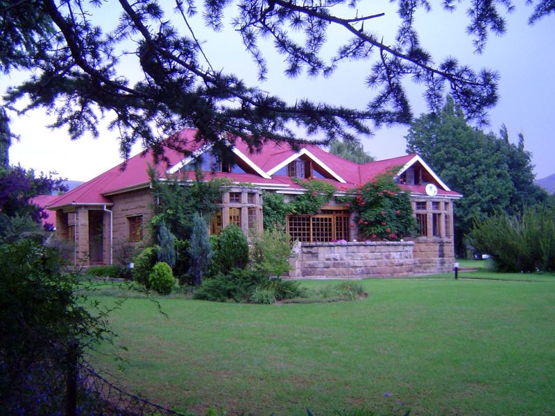 A house in Clarens. The town draws lots of visitors with its quasi-mountainous setting.