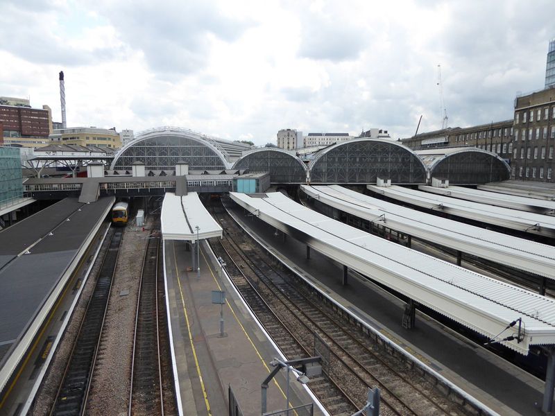 The Paddington sheds from the east.