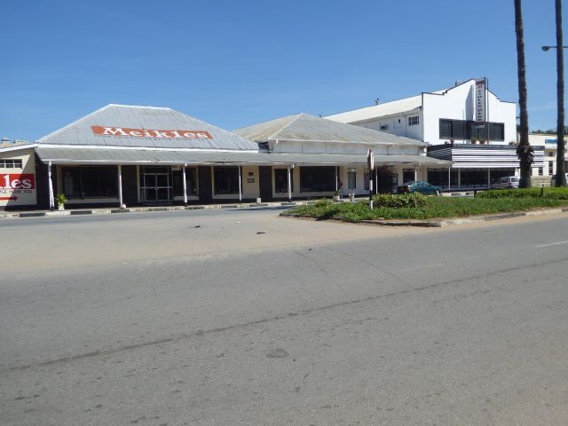 Across the street and down a block is the old Meikles department store, part of a Rhodesian chain. By 2018, the building on the left was sti