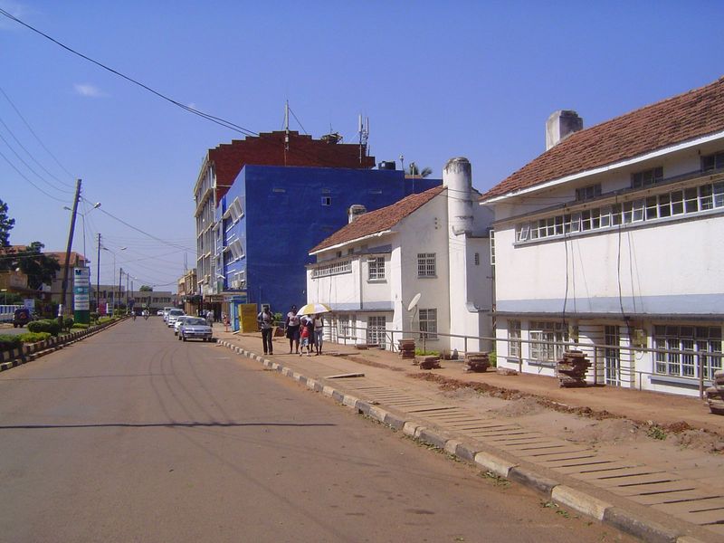 The old Entebbe downtown.