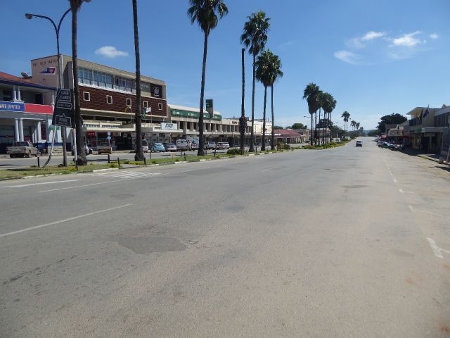 The city's streets are very, very wide. Here's the most important of them. Now it's the A4, but in colonial times it was Allan Wilson Street