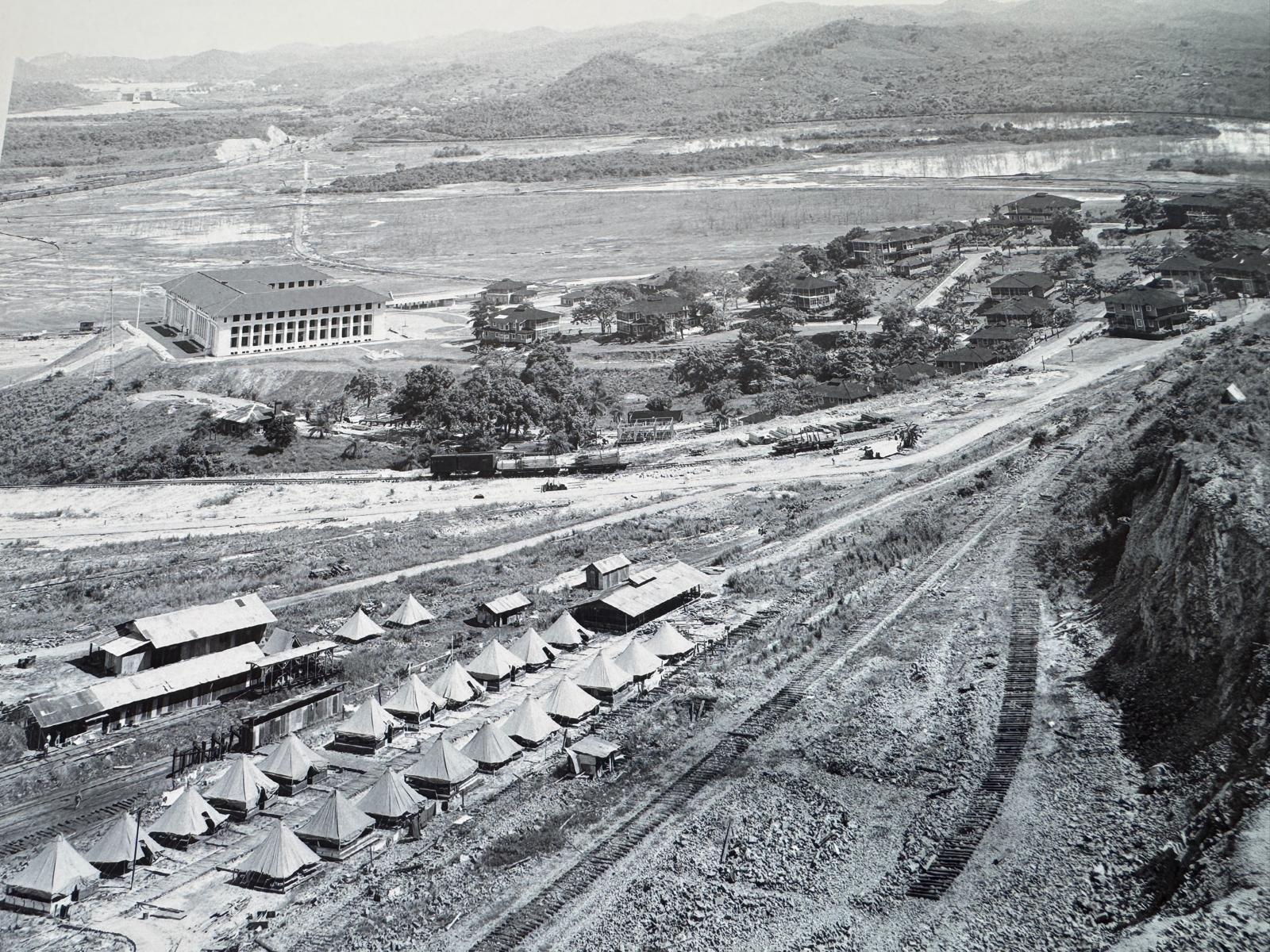 Here is the then-new headquarters buildings of the Panama Canal.  It's in Balboa and of course is on a hill, from which officials could gaze