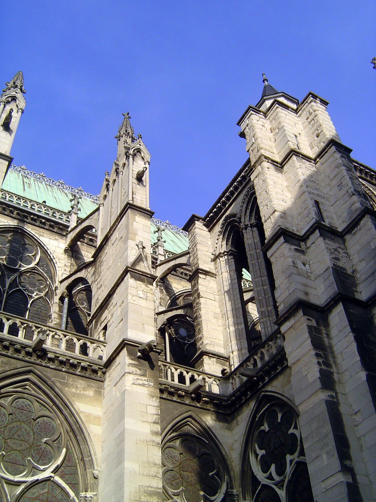 And yet one more. The water finally arcs out from the gargoyles.
