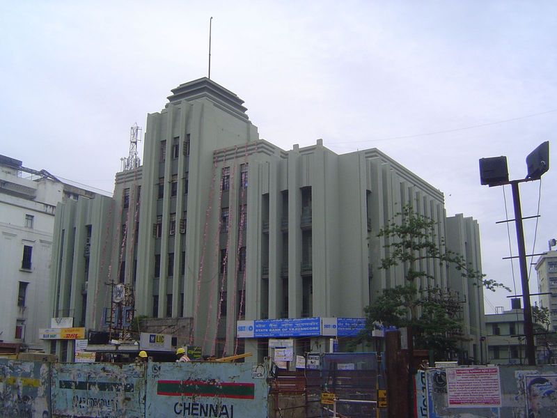 On the Esplanade and disrupted by subway construction, this building was built about 1940 as the United India Building, the headquarters for