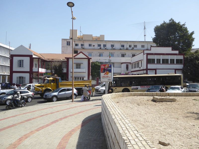 For a long time, the buildings around it were low, like this one.