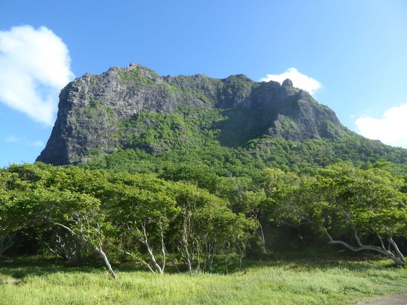 The mountain was famous in the 18th and early 19th century as a refuge for escaped slaves who apparently lived up top or in small caves. The